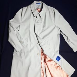 Towncraft Trench Coat Sz 46 Reg (XL) Tan Zip Lined